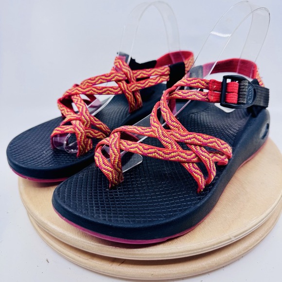 Chaco Shoes - Chaco ZX/2 Classic Sandals Womens 8 Orange Hiking Outdoor Comfort Shoes